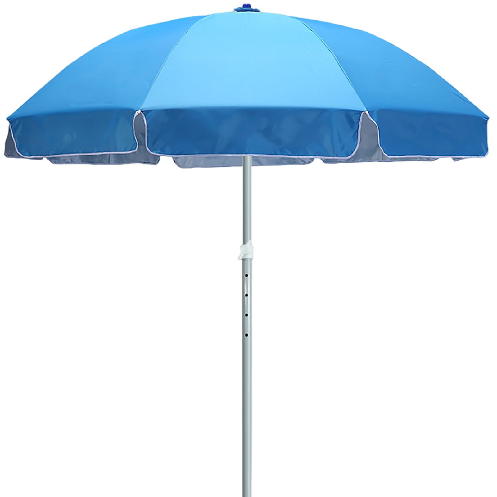 Ombrellone da tavolo anti-UV per patio, mercato, 2,4 m e 2,6 m, rotondo, regolabile in altezza, portatile, parasole per cortile, terrazzo, giardino