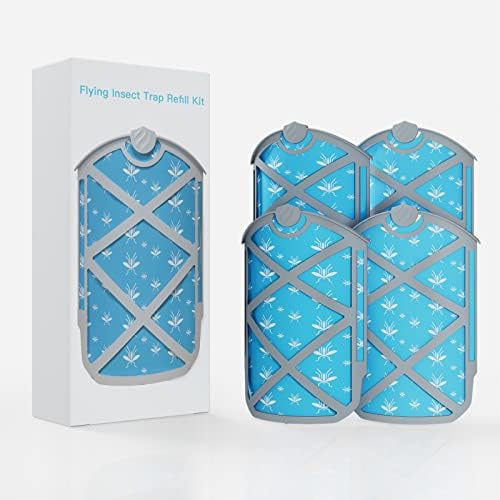 Aaronmichael Insect Trap Refill Kit, Attracting Trapping Insects Replacement Kit, Safe Non-Toxic Easy to use (4 Pack)