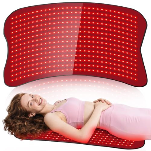 31.5''×24'' Red Light Therapy for Body, 41W 420LED Beads Wearable Red Infrared Light Therapy Wrap for Body, 660nm & 850nm, Auto Timer, Ideal for Shoulder Waist Back Body