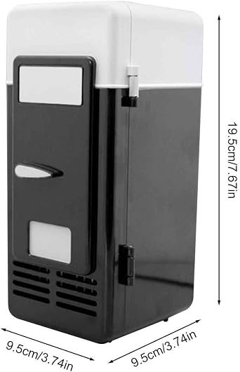 USB Refrigerator Cooler - Mini Drink Refrigerator, Compact Plug-in Appliance with Dual Cooling and Warming Function | Desktop Beverage Storage for Teenagers, Students, Girls, Boys, Family, Office