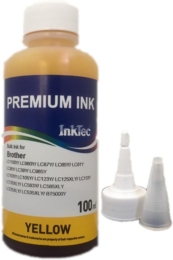 ◆ Brother Ink [buraza-puribio Compatible Refill, Compatible Ink Bottle 100ml Y yellow Dye]