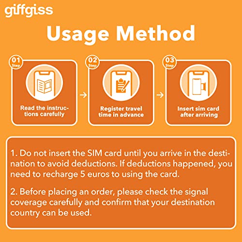 Orange Europe Prepaid SIM Card 10GB Data in 4G/LTE + 50 Mins