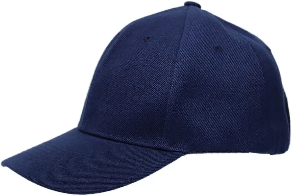 Boné Unissex Aba Curva Para Personalização Com 1 Peça (BR, Alfa, Único, Azul Marinho)