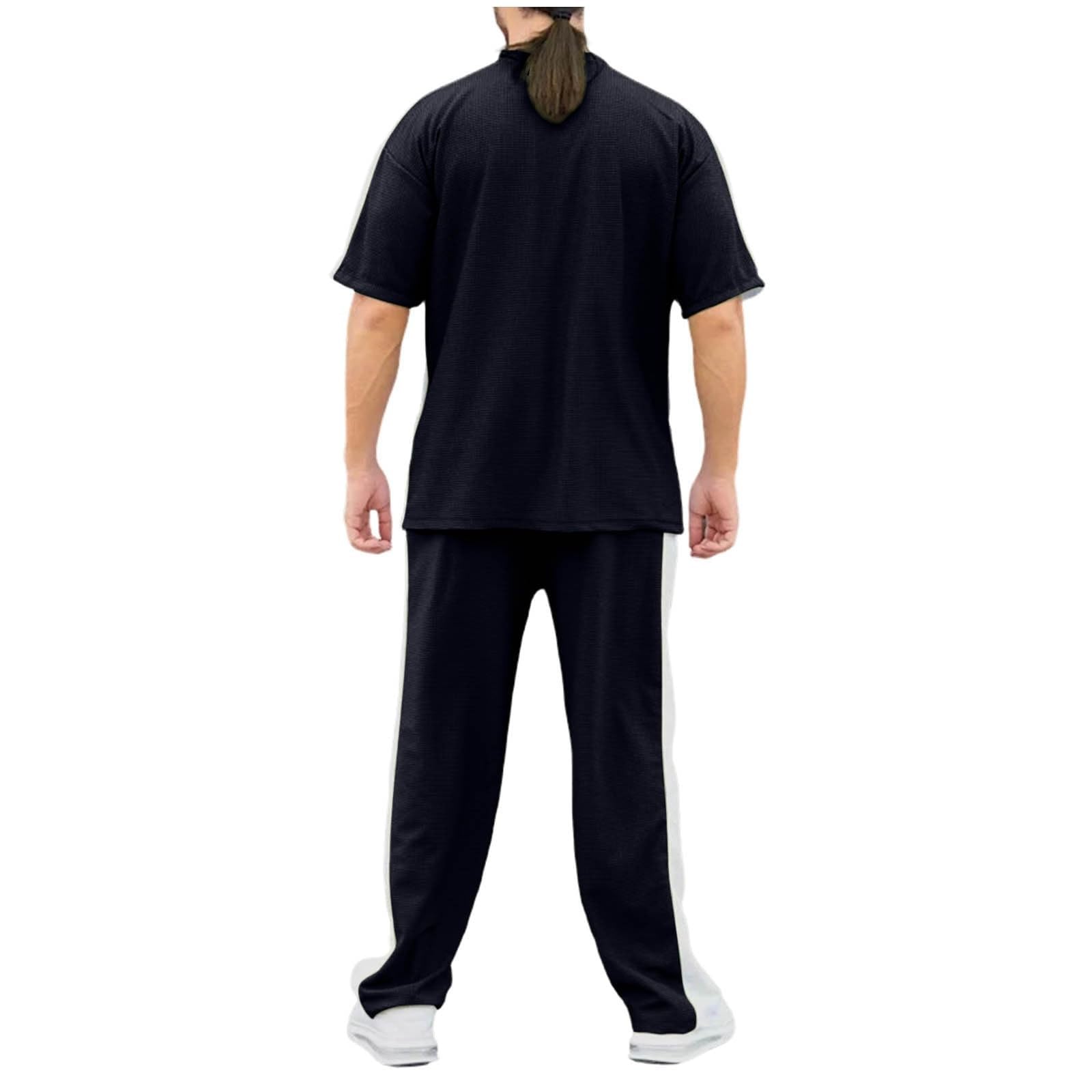 Generico Tuta Uomo Completa Felpata Casual Invernale Morbida | Set con felpa e pantaloni, tessuto caldo e morbido, perfetto per uso quotidiano, relax e attività leggere.