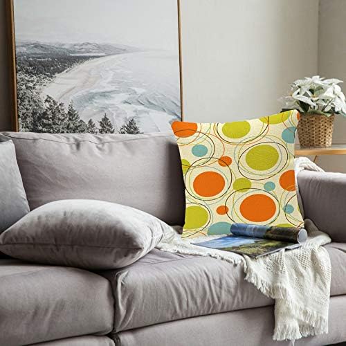 Miniatura 3 de Funda de almohada colorida de los años 50, retro, abstracta, de mediados de siglo, moderna, decorativa, funda de cojín cuadrada para sofá, cama,