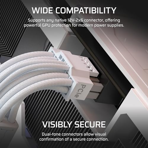 Image of Corsair ThermalProtect PCIe 5.1 600W 12V-2x6 Cable - White