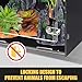 maiyuolg Reptile Tank Enclosure – 16x16x25 Crested Gecko Reptile Terrarium – Acrylic Habitat with Ventilation for Lizards, Snakes & Chameleon