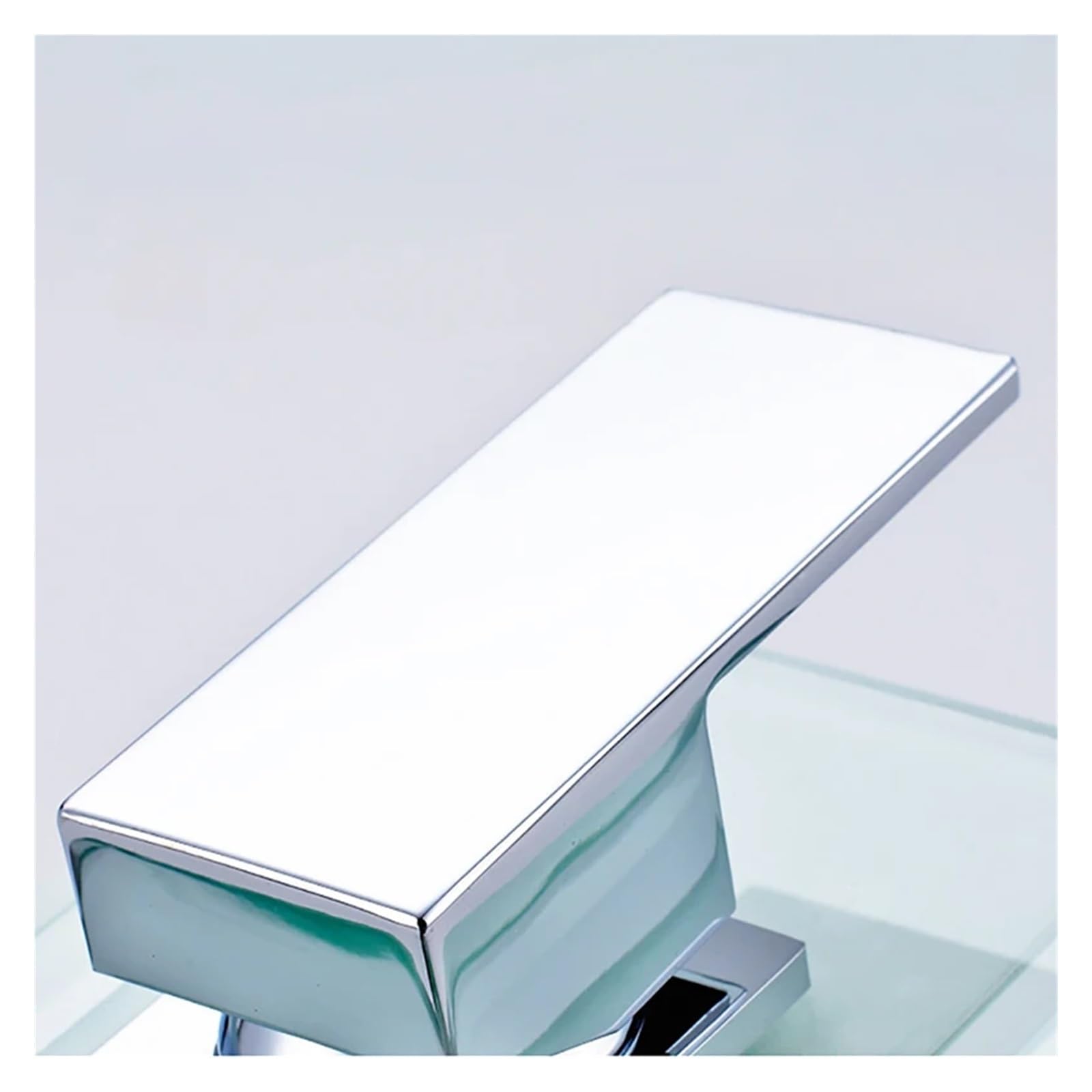 Robinet de lavabo de Salle de Bains de Remplacement à LED, Cascade en Verre, Robinet de Salle de Bains en Laiton, Robinet de lavabo supérieur