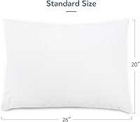 Vista 5 de Paquete de 4 protectores de almohada impermeables, de 20 x 26 pulgadas, con cremallera, tamaño estándar, transpirable, impermeable, fundas