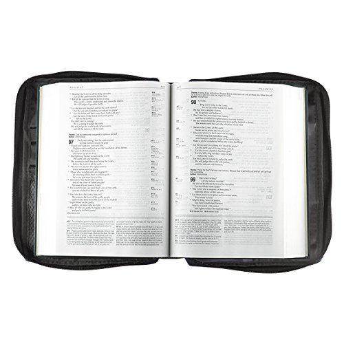 Image of Fish Fabric Large Navy Bible Cover