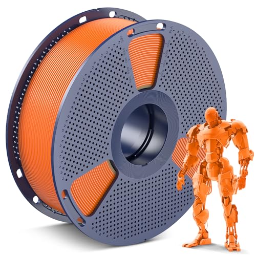 Image of SUNLU PLA 3D Printer Filament PLA Filament 1.75mm, Neatly Wound 3D Printing Filament 1.75mm, Dimensional Accuracy + /- 0.02 mm, Fit Most FDM 3D Printers, 1kg Spool (2.2lbs), Sunny Orange