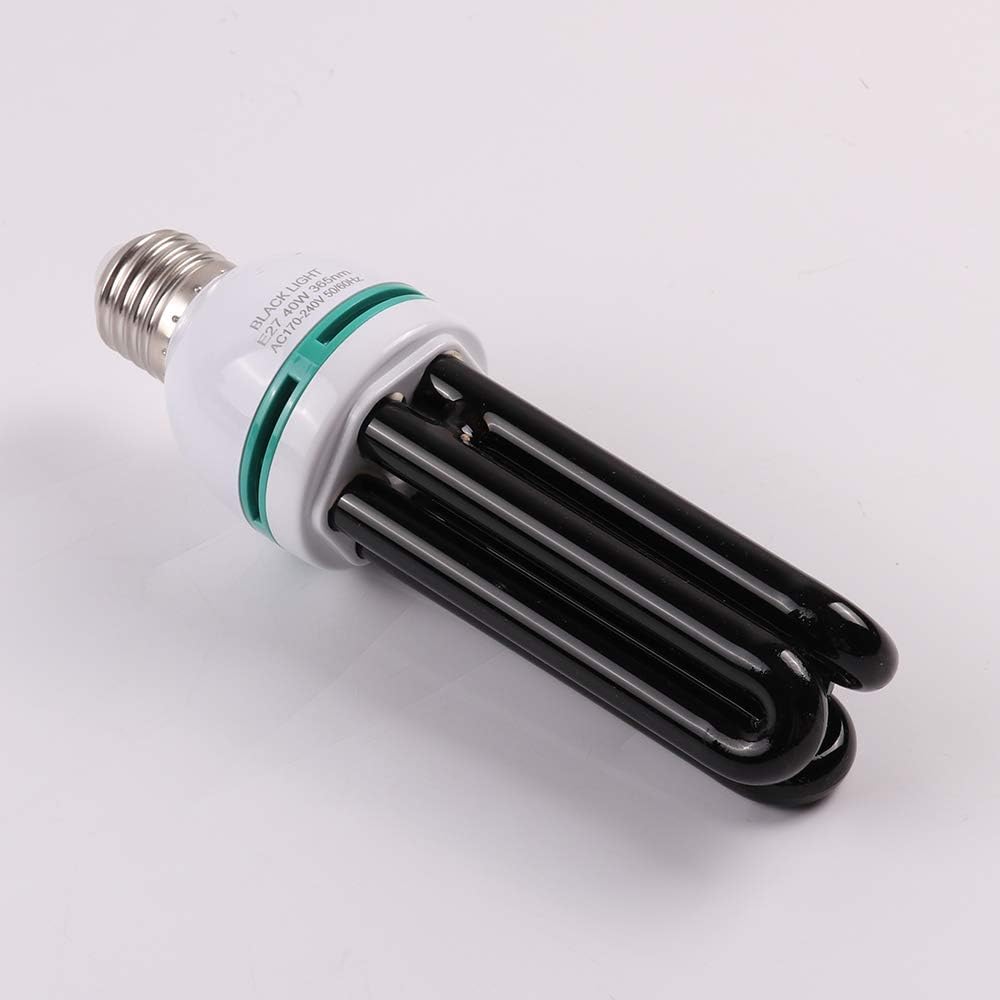 Black Light E27 220V 365nm Chicken Raising Fish Ponds Trap Light Breeding UV Bulb (40W)