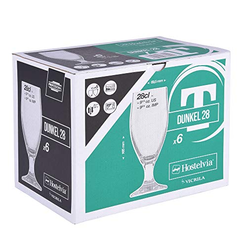 Taça Para Cerveja Dunkel 280 Ml - Original Vicrila - Vidro Temperado