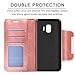 for Samsung Galaxy J2 / Core / J2 Dash /J2 Pure /J2 Shine Case Phone Wallet Purse PU Leather Magnetic Card Holder Slot Wrist Strap Spark Protective for Women Girls, Purple