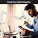 Brightech LightView Pro XL Magnifying Desk Lamp with Clamp, Adjustable Magnifying Glass with LED Light for Crafts, Reading, Close Work, Dimmable Light Magnifier with Wide Glass Lens