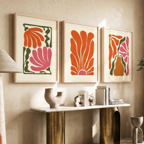 Image of kotart Signature Boho Art Home Decoration Paintings With Frame For Living Room Bed Room Hotel Wall Decor Digital Reprint Set of 3