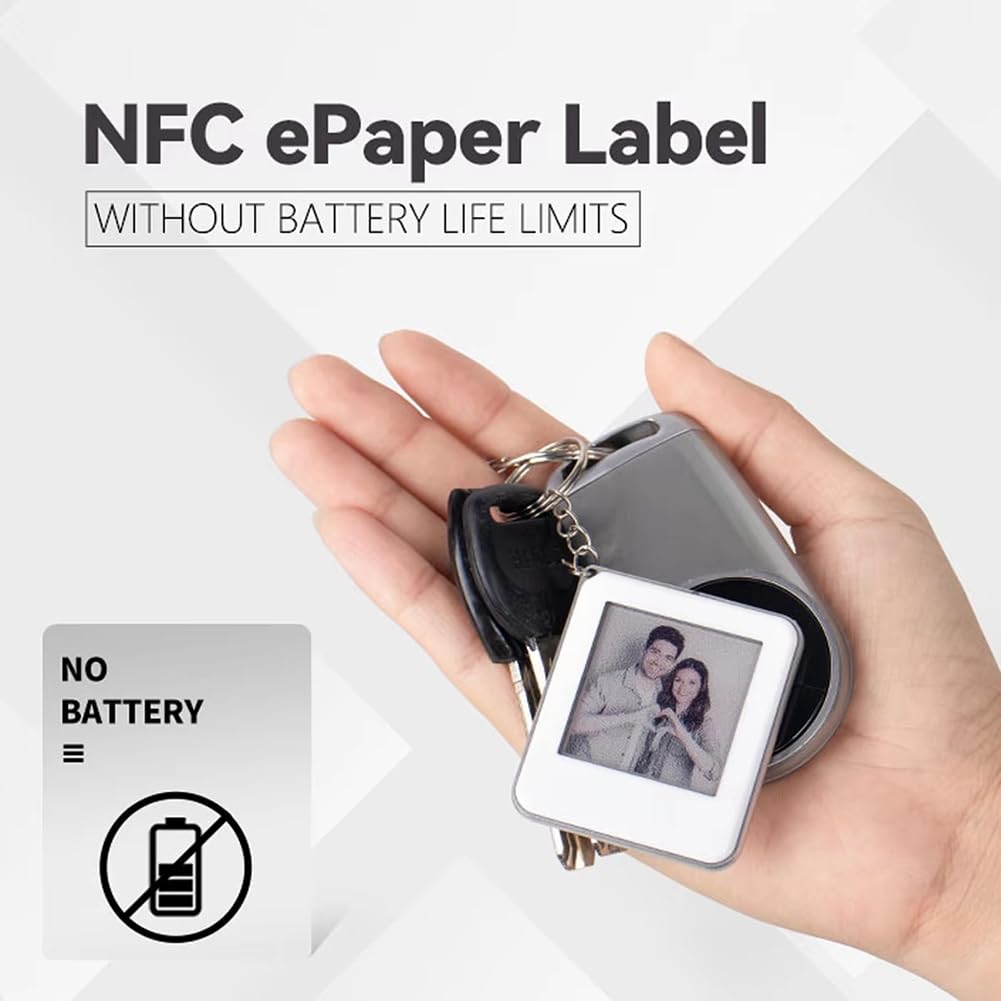 1,54 ekran epaperowy, zasilany NFC papier e-Ink-Tag bez baterii, NFC - cyfrowa ramka na zdjęcia, cyfrowa tabliczka z ceną