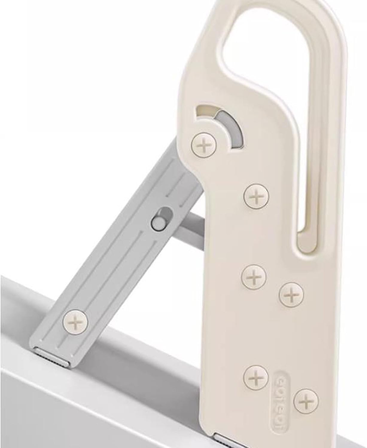 Portable Folding Ladder Foldable Toddler Step Stool for Bathroom Sink, Adjustable 3 Step Stool for Kids Toilet Potty Training Stool with Handles, Child Kitchen Counter Stool Helper, Plastic Ladder for