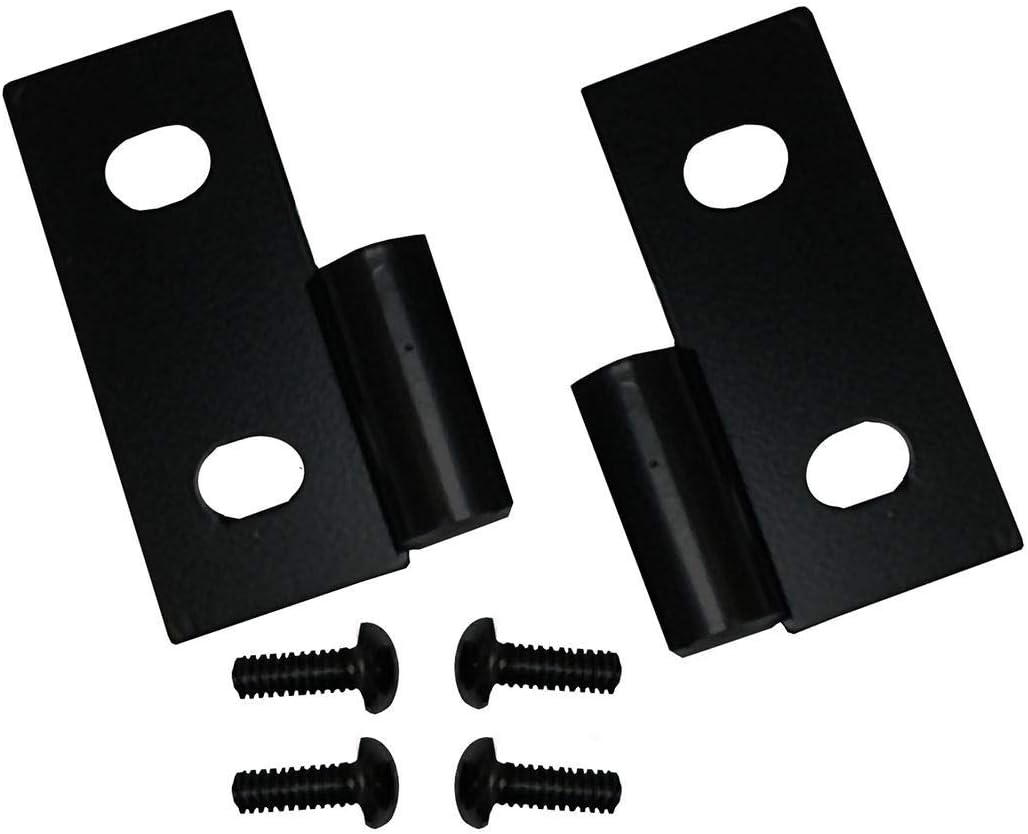 Rugged Ridge Door Hinge Brackets for Jeep CJ/Wrangler YJ/TJ - Fits 1976–1986 Jeep CJ & 1987–2006 Jeep Wrangler YJ/TJ - Direct Fit & DIY-Friendly Installation - Steel - Black - Lower
