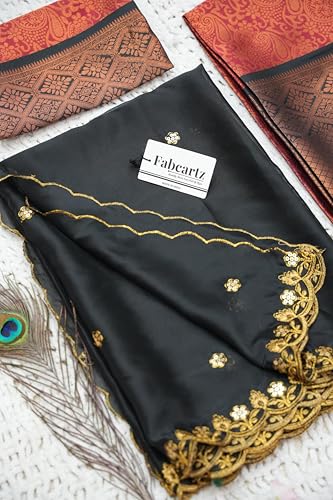 Image of Fabcartz South Indian Half and Half Saree For Women