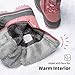 DREAM PAIRS Boys Girls Snow Boots Water-Resistant Outdoor Warm Cozy Anti-Slip Mid Calf Faux Fur Lining Insulated Winter Shoes for Little/Big Kids,Size 13 Little Kid,Pink,KRIVER-1