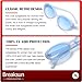 Breaksun Retro Oval Sunglasses for Women Men Fashion Small Oval Sunglasses 90s Vintage Shades (Baby Blue/Blue Gradient)