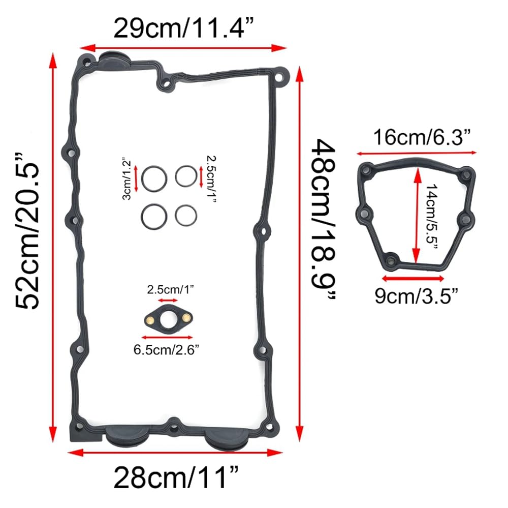 Engine Valve Cover Gasket Set 11120032224 for BMW 1.8L 2.0l 120i 316i 318i 320i N42 N46