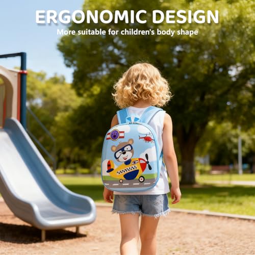 Image of ZIBUYU School Bags for Kids, Backpack for Kids, Lightweight Water-Resistant Small Bag for Kids, Ergonomic Padded School Bag for Elementary Students Daily Use