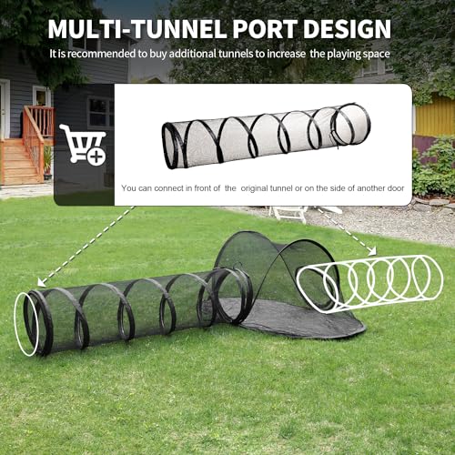 Rest-Eazzzy Cat Tent Outdoor, Pet Enclosure Tent Suitable for Cats and Small Animals, Indoor Playpen Portable Exercise Tent with Carry Bag(Pet Tent& Tunnel) S — view 4