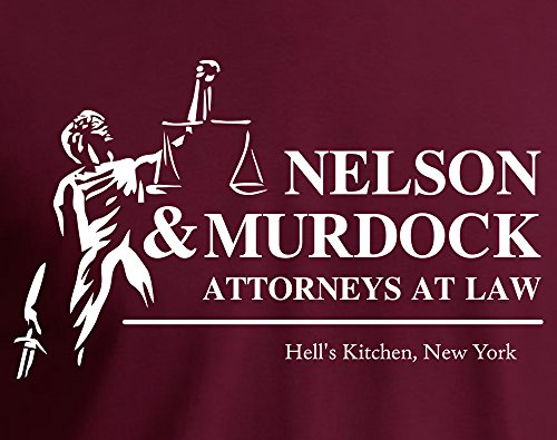 Nelson & Murdock Shirt Dare Tee Superhero Devil T-Shirt M Wine by New York Fashion Police - Used condition - Image 2