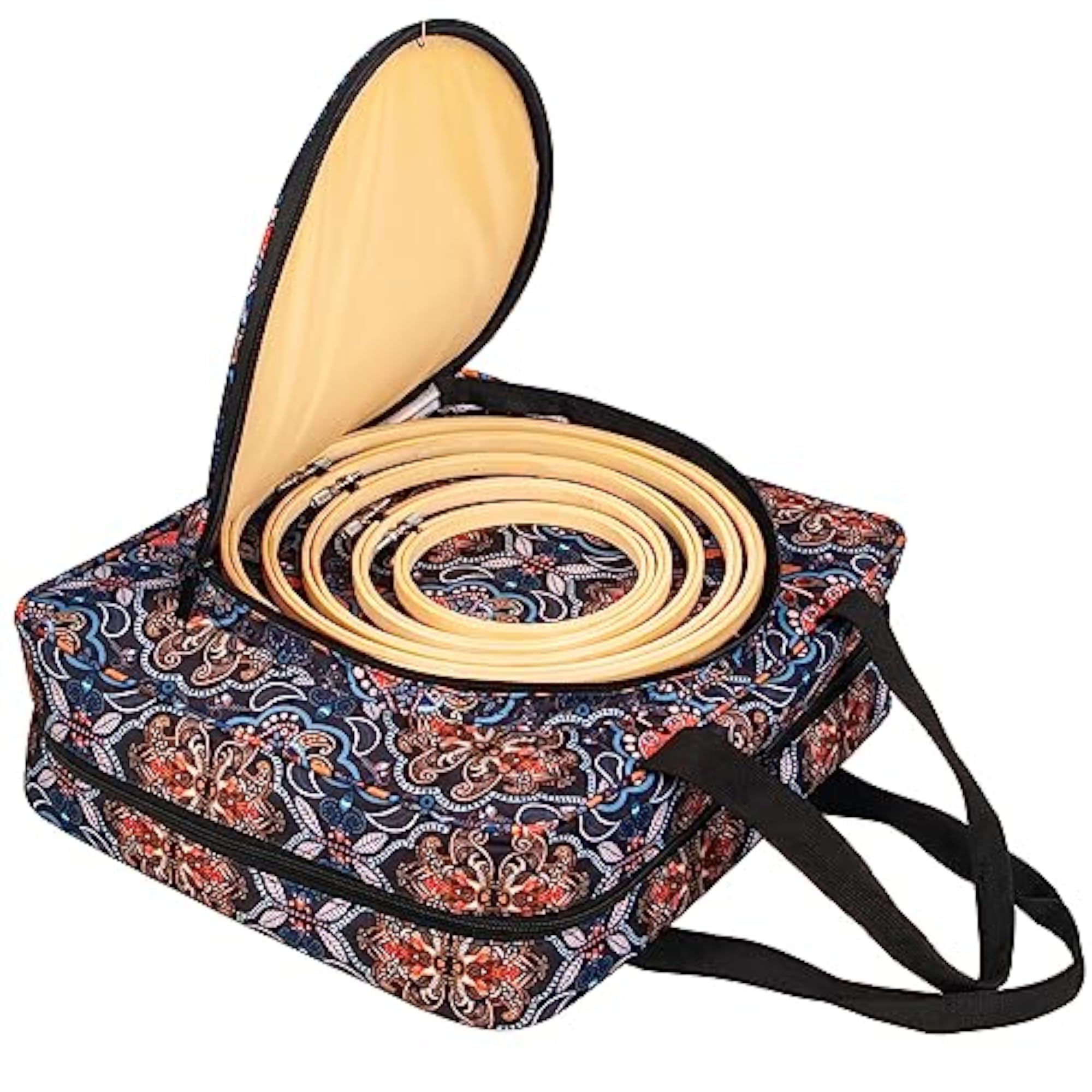Portable Square Cross Stitch Kits Bag