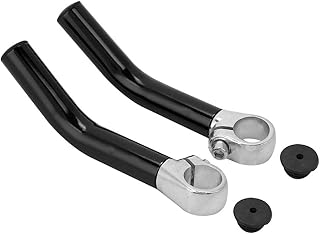 2Pcs Bicycle Handle Bar End, Bike Handlebar Aluminum Alloy Bicycle Handlebar Ends Bars Cycling Replacement Accessory for Mountain Road Bike
