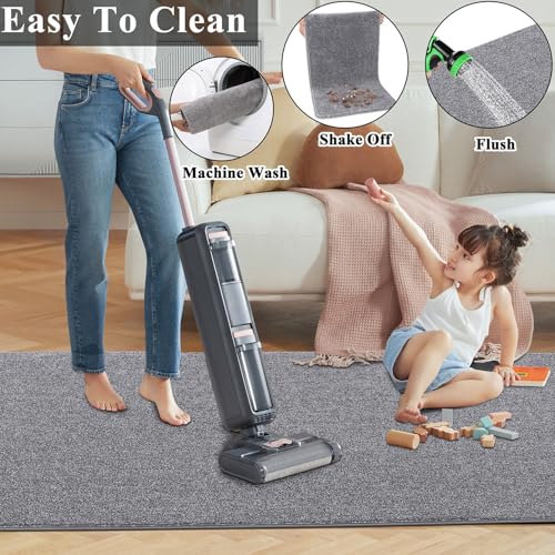 SHACOS Teppich Läufer 60x180 cm Läufer Flur rutschfest Teppichläufer Weich Küchenteppich Waschbar Flurläufer Modern Teppich Flur Läufer für… – Ansicht 6