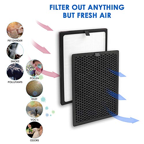 Image of AirMax 8L Replacement Filter, Compatible with Okaysou AirMax8L Air Purifier, Blue Ultra Filter and Activated Carbon Filter (1-Pack)