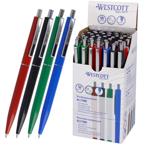 Stylo à bille conforme ISO 12757-2 Westcott ALLTIME pour documents officiels