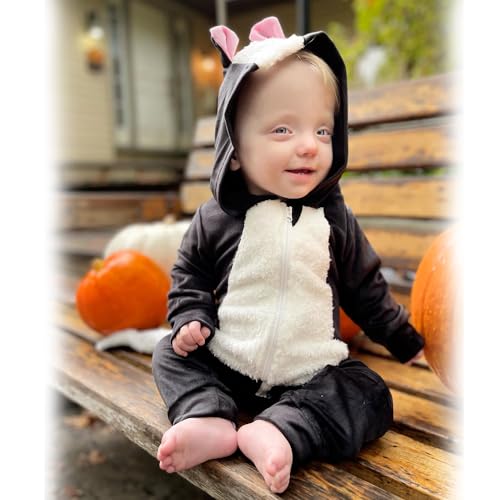 HINTINA Infant Baby Boys Girl Animal Hooded Jumpsuit Romper Halloween Christmas Clothes Fall Winter Clothing3