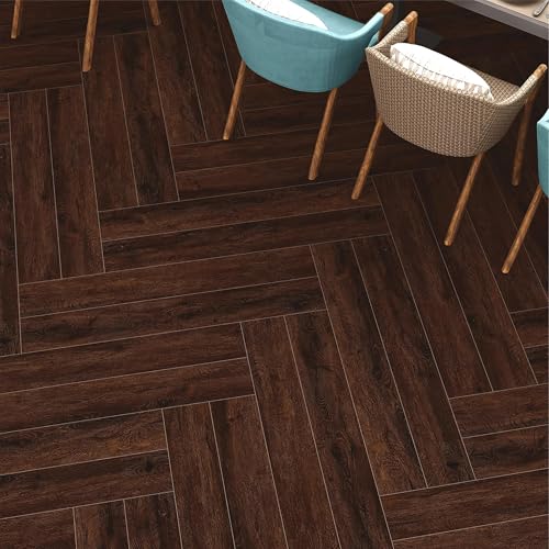 Image of Plantex Interlocking Sound Insulated Floor Tiles /SPC Tiles for Floors /Click N Lock Wooden Flooring for Livingroom /Kitchen /Bedroom -60 Square Feet /20 Tiles,Route-DIY Installation(Water&Fire Resistant)