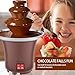 GLMFAN Chocolate Fondue Fountain, 3 Tier 10oz Electric Chocolate Fountain Machine, Stainless Steel Chocolate Melt Fondue Machine for Parties Cheese Candy, Dip Strawberries Vegetables and More Auto Off