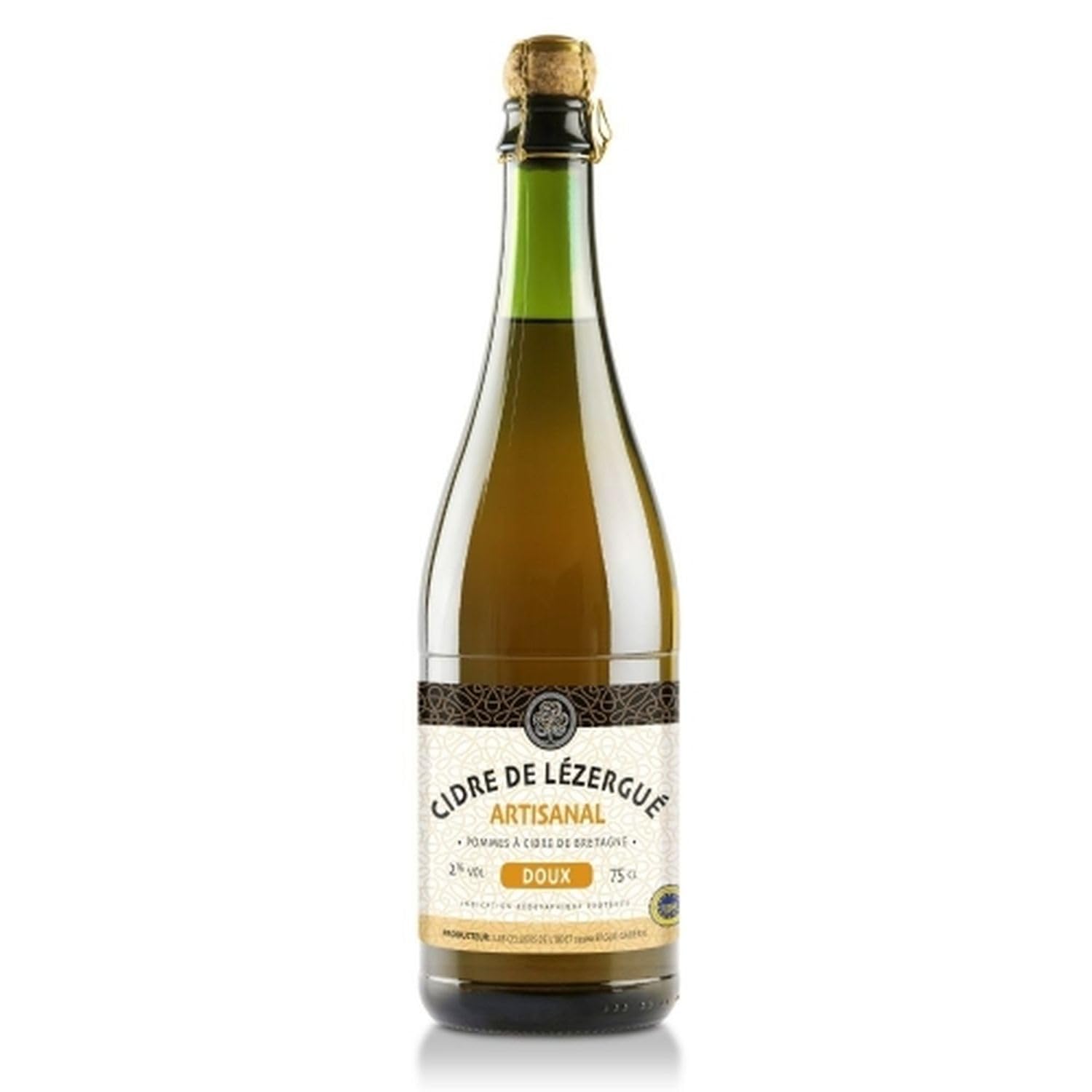 Lot 6x Cidre de Lézergué artisanal doux - Bouteille 750ml