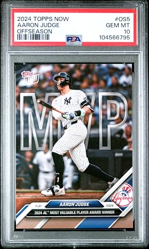 Graded 2024 Topps Now Aaron Judge #OS5 Offseason Baseball Card PSA 10 Gem Mint