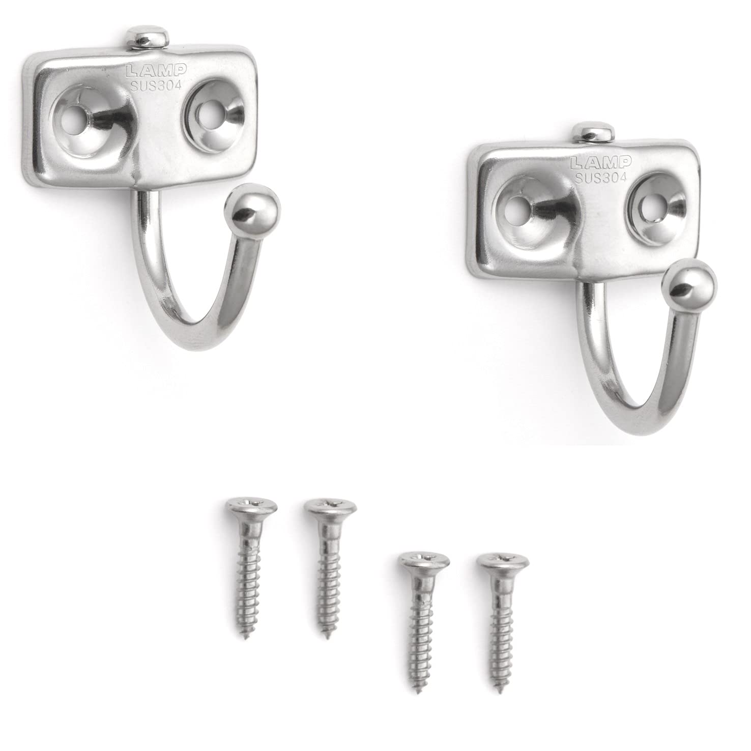 Crochets muraux pivotants en inox haute résistance pour aménagement de caravane