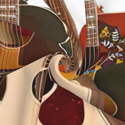 Housse de coussin guitare EdWal lot de 2 pour décoration de canapé - 7