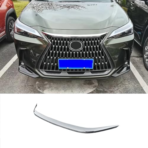 ZUNEIGUNG レクサス新型 NX250/NX350/NX350h/NX450h+ 20系 に適合ロームメッキ ボンネット上 フロントグリル上 ガーニッシュLEXUS NX 専用設計外装 パーツ アクセサリーABS 樹脂製1枚【クロームメッキ】