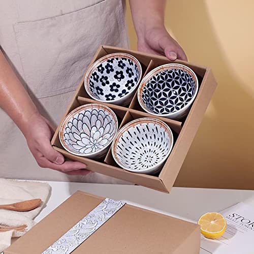 Image of Porcelain Bowls Set, 300 ML Serving Bowls Cereal, Salad, Pasta, Soup, Dessert, Suitable for Restaurant & Kitchen, Dishwasher Microwave & Oven Safe for Dining (8 -Piece)