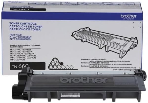 Brother HL-L2340DW High Yield Black Toner (2600 Yield) - Genuine Original OEM toner