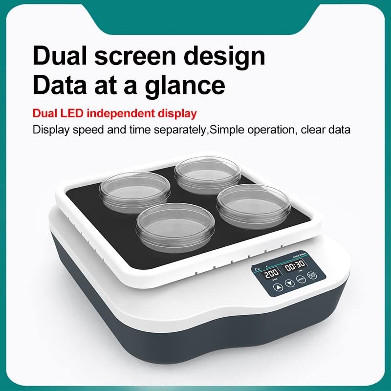Lab Equipment LCD Display Shaker Lab Multi-Purpose Horizontal Swing Speed Oscillator Lab Adjustable Speed Laboratory Orbital Shaker(OS-20)