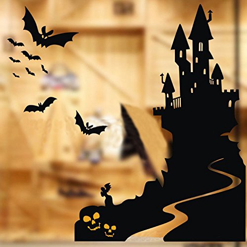 Vinilo decorativo Halloween DNVEN 16x22 pulgadas miniatura 3