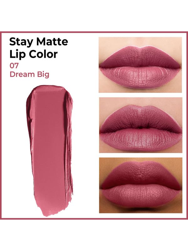 Image of INSIGHT Stay Matte Lipcolor | Butter Texture with Matte Finish | Long Lasting Formula | Transferproof | Comfortable Wear | Infused with Avocado Oil & Niacinamide - (DREAM BIG) 3g