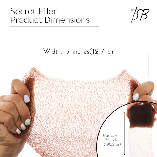 TSB Enchimento de cabelo, marrom, 1 pacote - Enchimento de cabelo pendente de patente - Melhor fabri