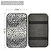 Dreaweet Grey Leopard Printed Universal Auto Center Console Lid Pad, Soft Comfy Car Armrest Seat Box Protector Fit for Most Standard Size Vehicle Interior Accessories